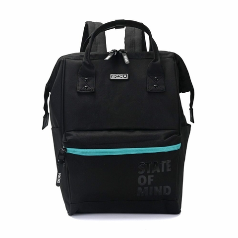 Mochila boca de pez Eve cierre turquesa 40x25x18 cm (37896)