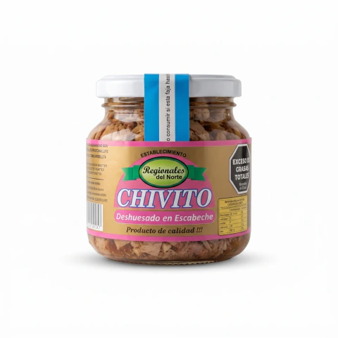 Chivito deshuesado en escabeche 375g