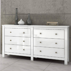 Cômoda Maggiore 6 Gavetas Horizontal Branco