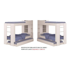 Imagem do Beliche Cama Aux c/ 3 Colchões Treliche Cm-15