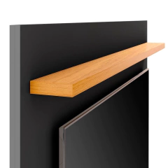 Rack ripado 2 Portas com Painel para TV 50 Polegadas Astúrias 136cm - Moritania Moveis e Decoracoes