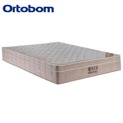 Cama Box Baú Casal Suede + Colchão Casal Molas Ensacadas Airtech Springpocket 69x138x188 Suede Bege - Moritania Moveis e Decoracoes