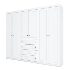 Guarda Roupa Casal Americano 6 Portas Branco hp na internet