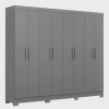 Guarda Roupa Casal 8 Portas 4 Gavetas com Pés Paris