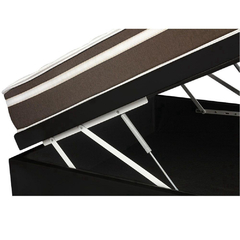 Cama Box Com bau Casal + Colchão De Molas - Superlastic 138cm na internet