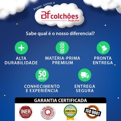 Colchão Solteiro Espuma D28 A Vácuo Ortopédica Certificada 88x188x17cm - - comprar online