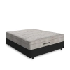 Cama Box Casal + Colchão De Molas Ensacadas - AirTech SpringPocket 138x188x65cm Preto