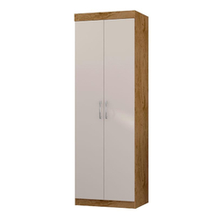 Guarda Roupa Casal Prime 1684 Cômoda 8000 e Multiuso 6020 Freijó Baunilha - Moritania Moveis e Decoracoes