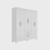 Guarda Roupa Casal 6 Portas 2 Gavetas Álamo