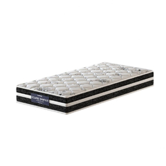 Cama Box Solteiro King Preta + Colchão de Molas Ensacadas - Eclipse Springs 96x203x55cm na internet