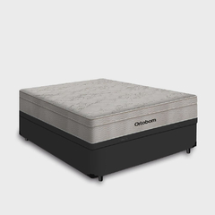 Cama Box Baú Casal + Colchão De Molas Ensacadas - AirTech SpringPocket 138x188x72cm Preto na internet