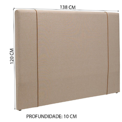 Cama Box Casal com Cabeceira Haarlem, em Molas Ensacadas, 69x138x188 cm - comprar online