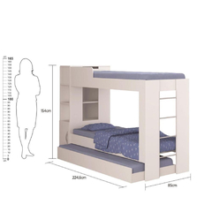 Beliche Cama Aux c/ 3 Colchões Treliche Cm-15 na internet