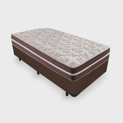 Cama Box Solteiro + Colchão De Molas - Classic Superlastic 88x188x57cm