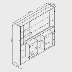Beliche Articulável de Parede Santiago - comprar online