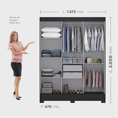 Guarda Roupa Casal 3 Portas Atenas na internet