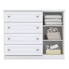 Cômoda Infantil Americano Branco hp - Moritania Moveis e Decoracoes