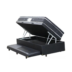 Cama Box Com Baú e Auxiliar Solteiro + Colchão De Molas - Physical Nanolastic 88cm - comprar online