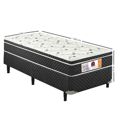 Cama Box Solteiro Ortopédica 88x188x40 Inmetro - comprar online