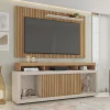 Rack com Painel Para TV de até 65 Polegadas 2 Portas Ripado Esmeralda