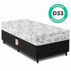 Cama Box Solteiro Molas Ensacadas Espuma D33 Ultra Confort 88x188x50cm Vstore - Moritania Moveis e Decoracoes