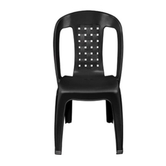 Kit com 4 Cadeiras Adulto Vime Bistrô e 1 Mesa Monobloco Quadrada Preta - comprar online