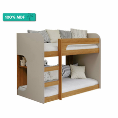 Beliche Montessoriana Solteiro 1 Prateleira 100% Mdf Acabamento Em Laca Ema Cimol Nature/Off White - comprar online