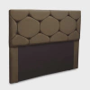 Cabeceira Estofada Helena Casal Queen Size 160 cm para Cama Box Suede Animale