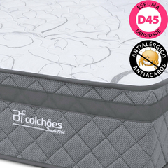 Colchão Casal Espuma D45 Extra Firme Ortopédico Antialérgico Certificado 138x188x24cm - - loja online
