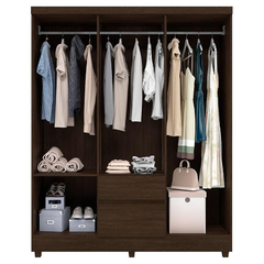 Guarda Roupa Casal Flash 2 Ébano Touch - comprar online