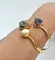 Imagem do Bracelete Coragem Ametista Dourado