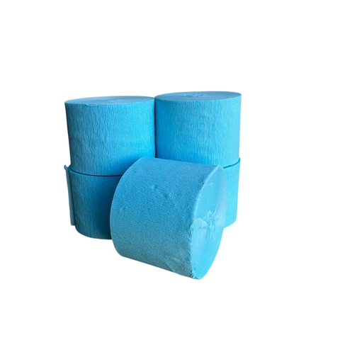 Tiras de Papel Crepe 4,5 cm. x 25 m. CELESTE - comprar online