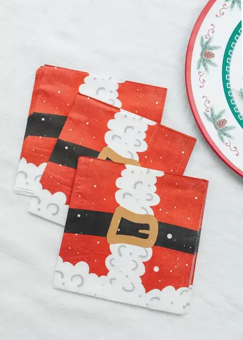 SERVILLETAS NAVIDEÑAS - SANTA X 20 U - comprar online