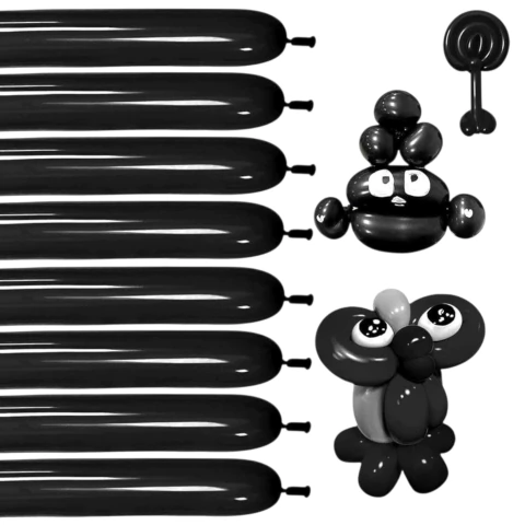 GLOBOS GLOBOLOGIA 260 X 1 U. NEGRO - comprar online