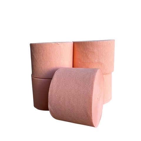 Tiras de Papel Crepe 4,5 cm. x 25 m. SALMON PASTEL - comprar online