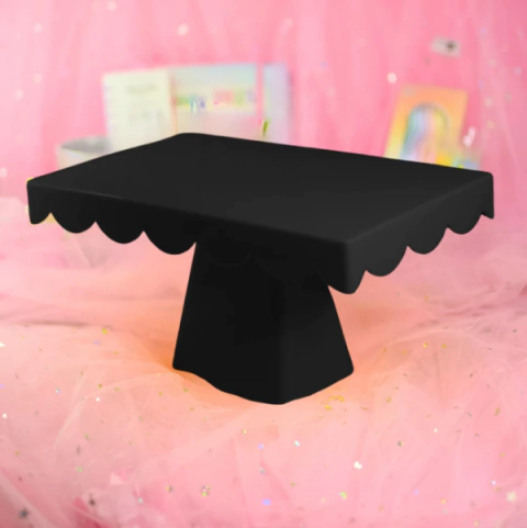 Alzada CANDY rectangular con onditas NEGRA - comprar online