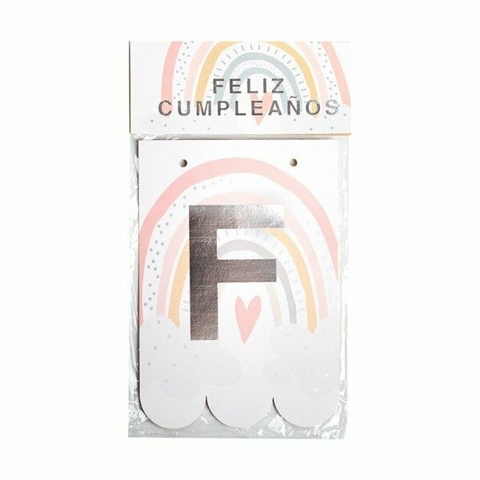 Banderin FC Arco iris Boho Rosa - comprar online