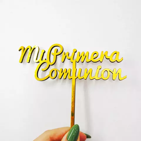 CAKE TOPPER MDF TC MI PRIMERA COMUNION - comprar online