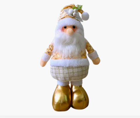 ADORNO PAPA NOEL DORADO 35 CM - comprar online