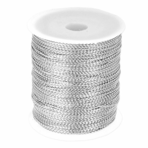 CORDON LUREX PLATEADO X100 METROS - comprar online