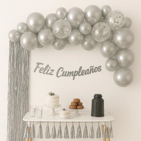 Guirnalda FC Cursiva PLATA - comprar online