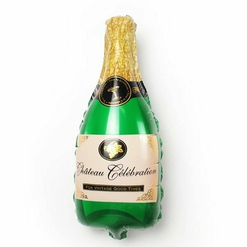 Globo Botella Champagne verde - comprar online