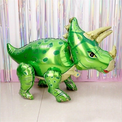 GLOBO DINO MINI 30CM VERDE CUELLO LARGO - comprar online