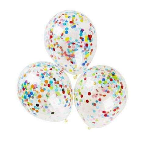 Globo TRANSPARENTE latex 14"x 1u. (sin confetti) - comprar online