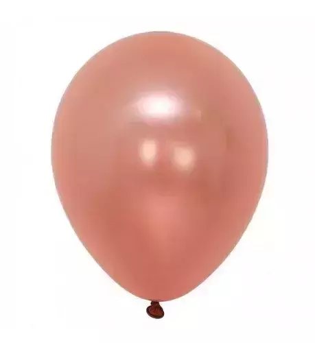 GLOBOS LATEX 12" SUELTOS X 1 U. ROSA GOLD PERLADO - comprar online