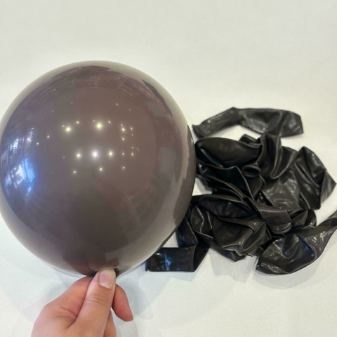 GLOBOS LATEX 12" SUELTOS X 1 U. BROWN COFFEE INTENSE - comprar online