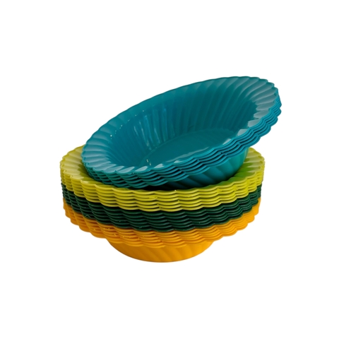 BOWL PLASTICO X6 turquesa - comprar online