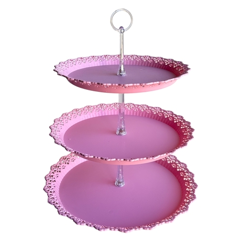 TORRE TRES PISOS DOILY ROSA - comprar online