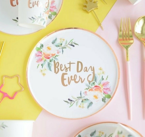 Plato BEST DAY EVER x10 - comprar online