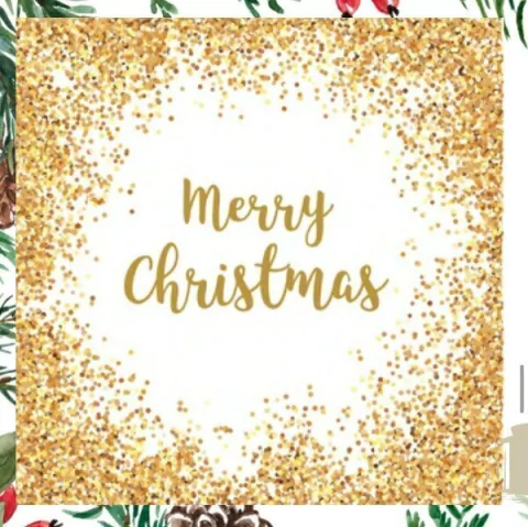 Plato de sitio PLT Navidad Dorado Rectangular - comprar online